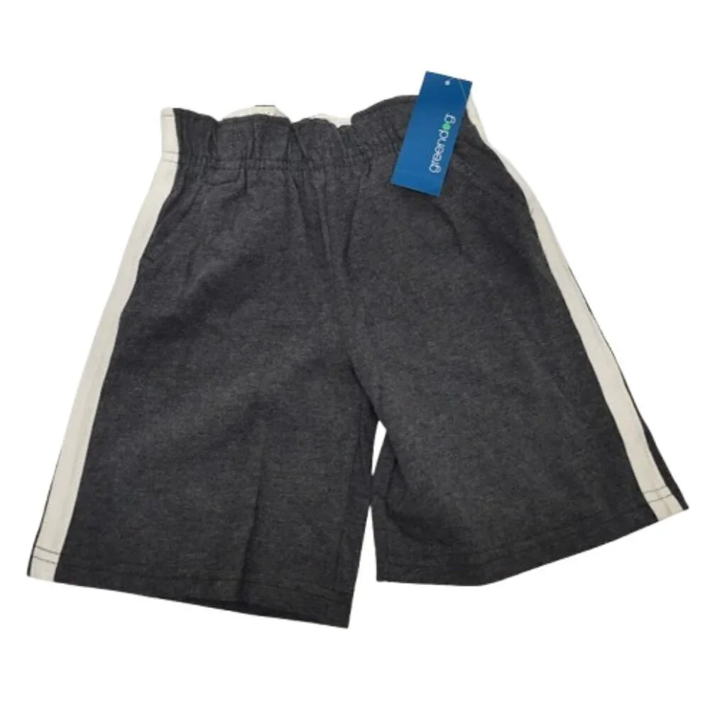 Greendog Boy's 4T 100% Cotton Shorts Lot of 2 Gray & Blue Y2K NWT